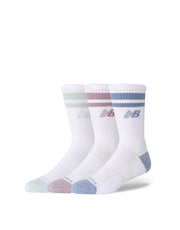 New Balance ACTIVE LIFESTYLE STRIPED CREW SOCKS 3 PACK (2)