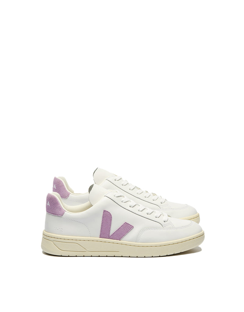 Veja V-12 LEATHER WHITE ORCHID
