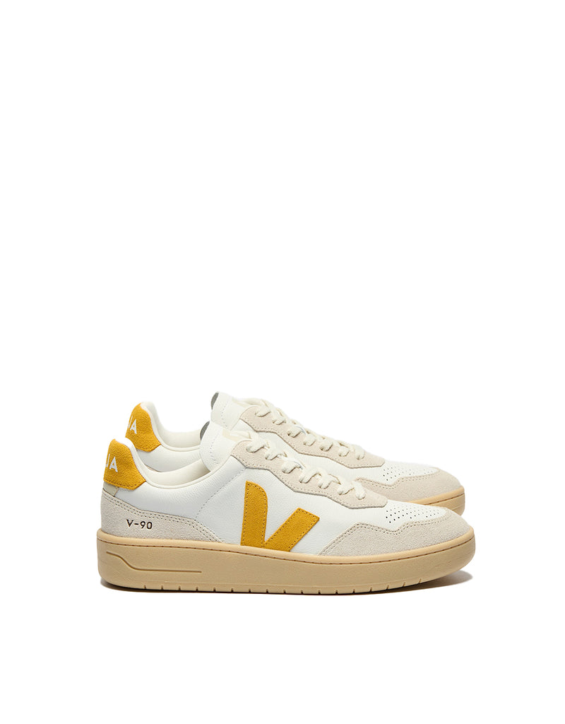 Veja V-90 LEATHER WHITE TOSCANE NATURAL