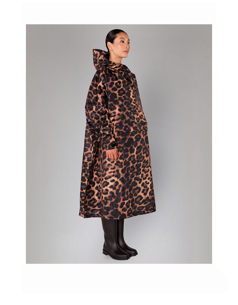 Rainkiss DARK LEOPARD - RAIN PONCHO