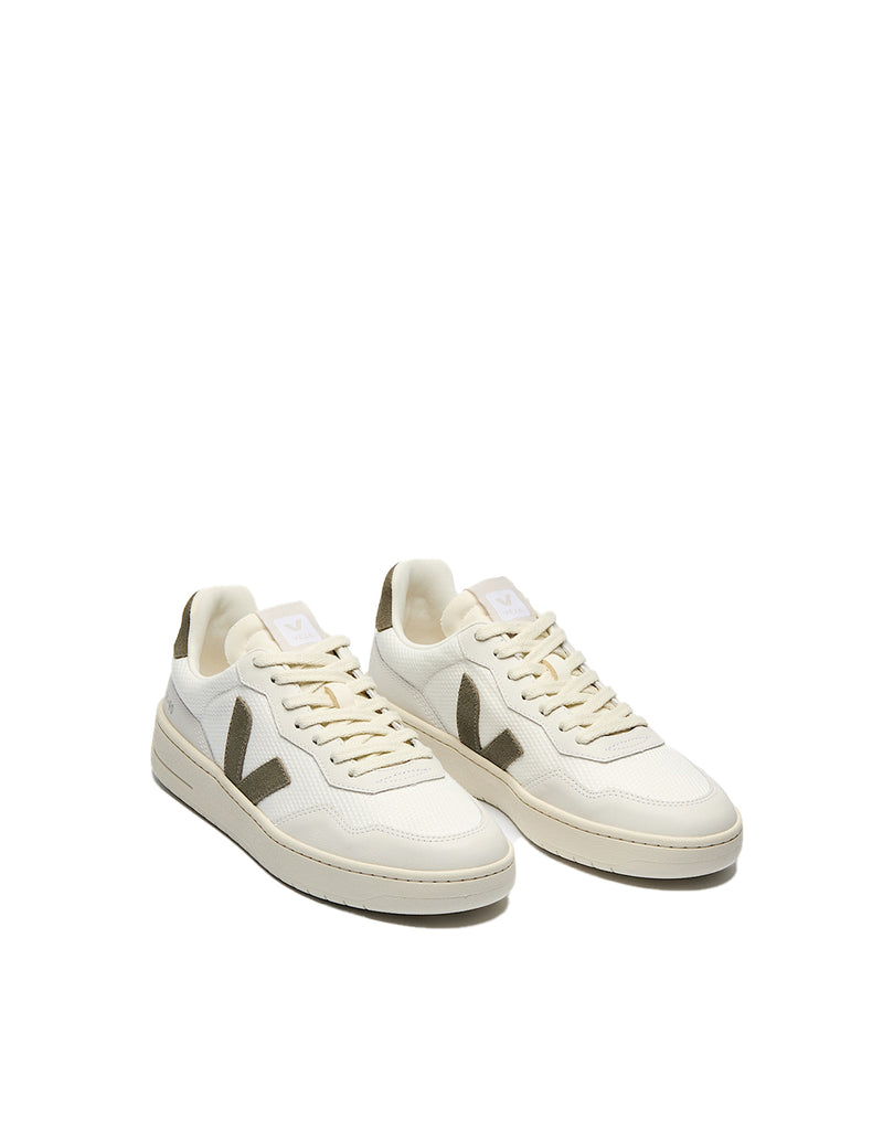 Veja V-90 B-MESH WHITE KAKI (2)
