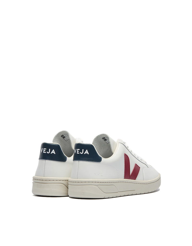 Veja V-12 LEATHER WHITE MARSALA NAUTICO (3)