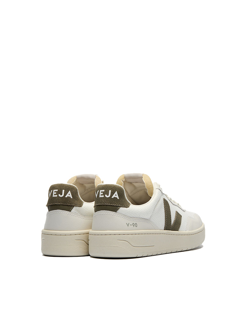 Veja V-90 B-MESH WHITE KAKI (3)