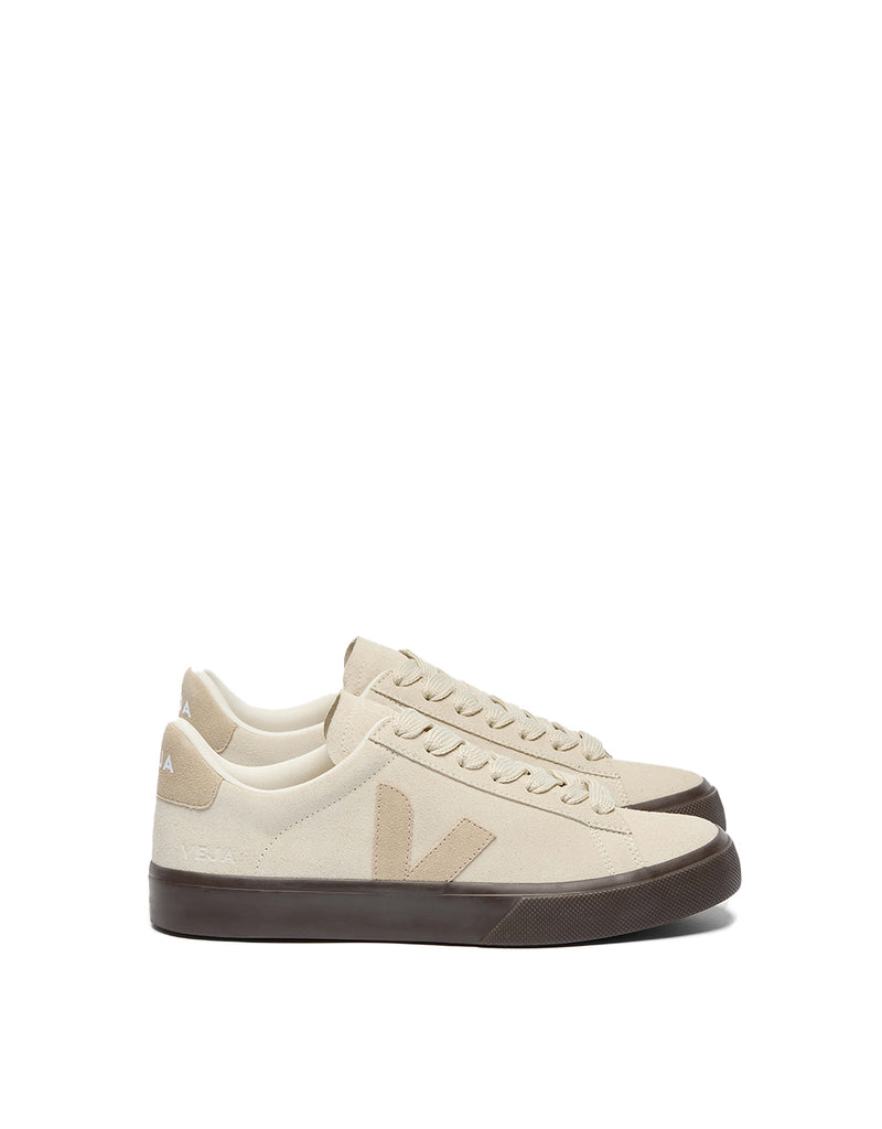 Veja CAMPO BOLD SUEDE PIERRE ALMOND EAGLE