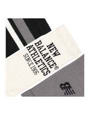 New Balance LIFESTYLE GRAPHIC CREW SOCKS 3 PACK (2)
