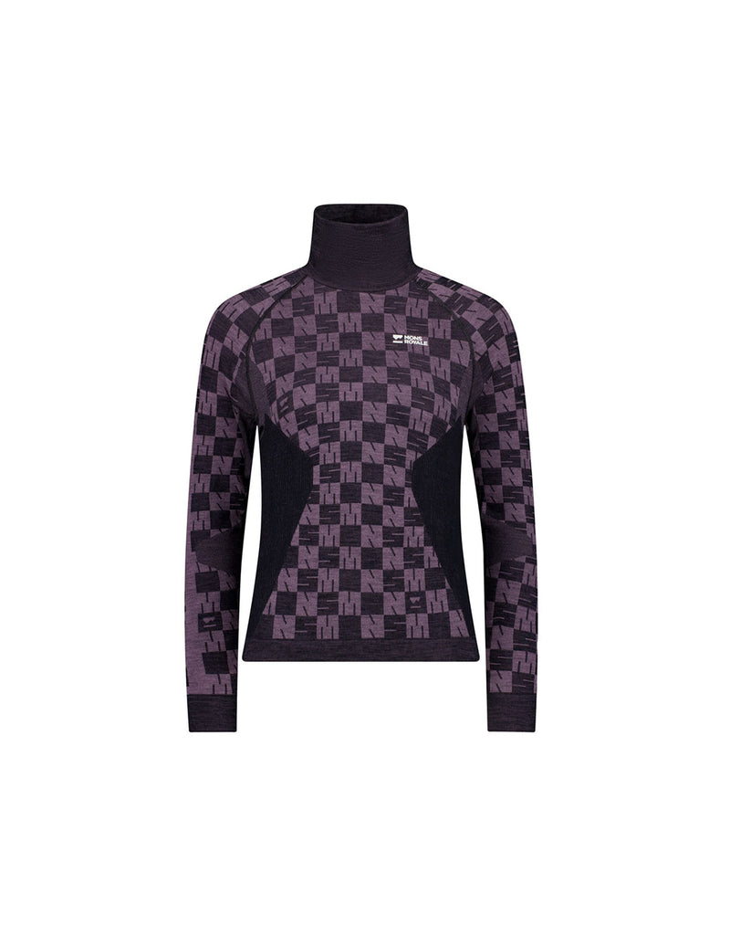 Mons Royale WOMEN'S ASCENDER MERINO BASE LAYER MOCK NECK LONG SLEEVE (4)