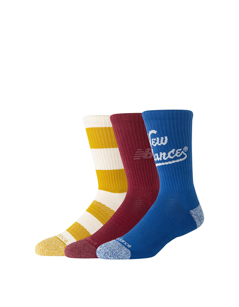 New Balance LIFESTYLE GRAPHIC CREW SOCKS 3 PACK (3)