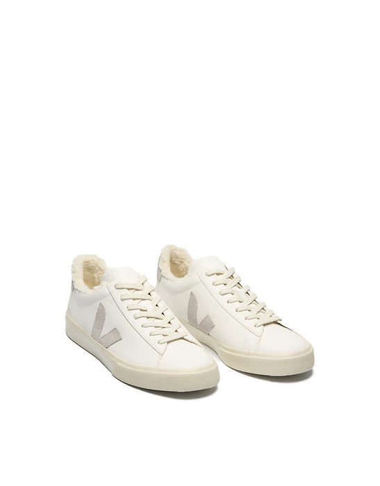 CAMPO FURED LEATHER WHITE LIGHT GREY