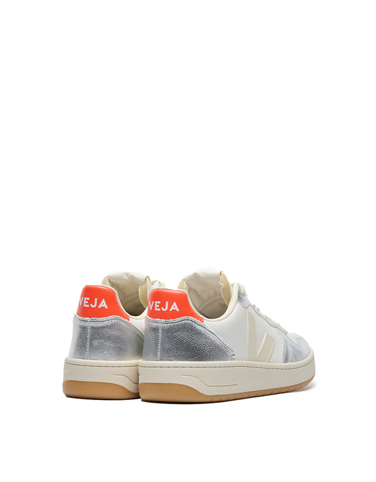 V-10 LEATHER WHITE PIERRE SILVER