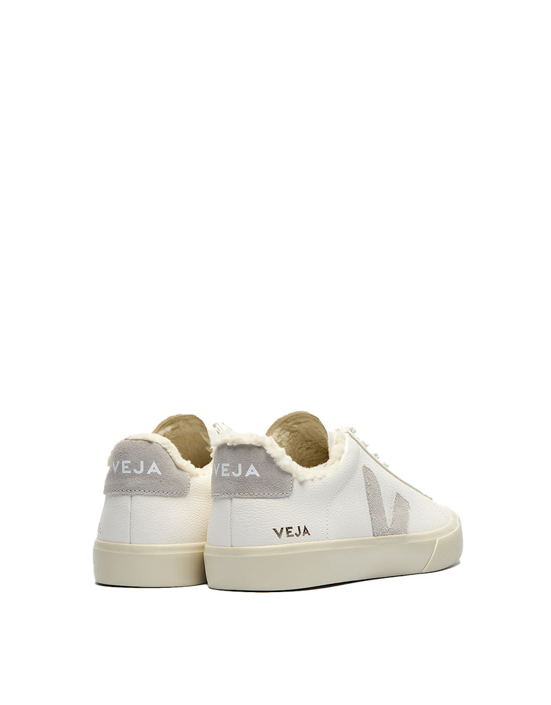 Veja CAMPO FURED LEATHER WHITE LIGHT GREY (3)