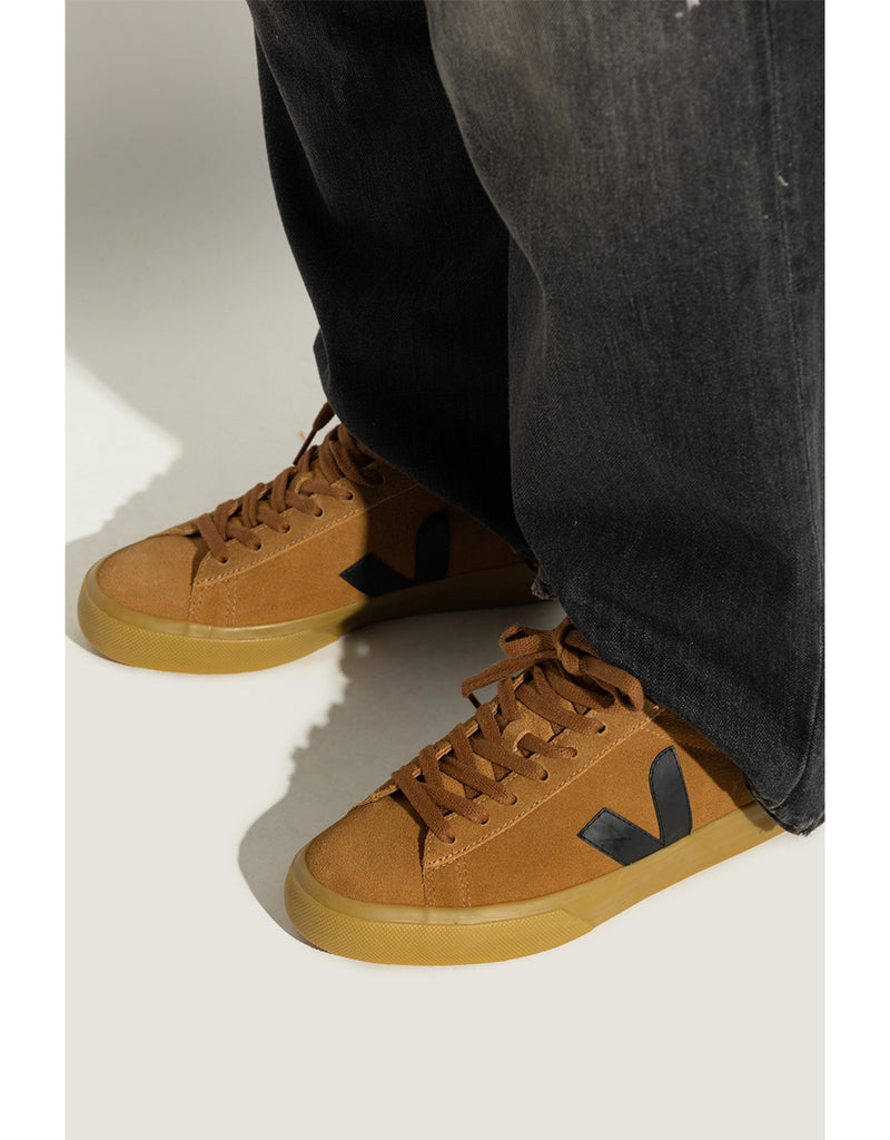 Veja CAMPO WINTER SUEDE CAMEL BLACK NATURAL (2)
