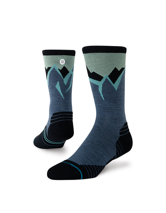 ICY MOUNTAIN LIGHT WOOL CREW SOCKS