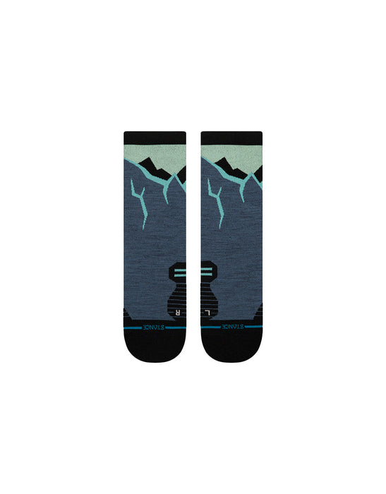 ICY MOUNTAIN LIGHT WOOL CREW SOCKS