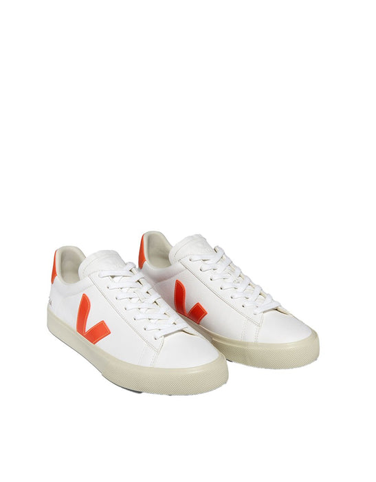 CAMPO CHROMEFREE LEATHER WHITE ORANGE FLUO