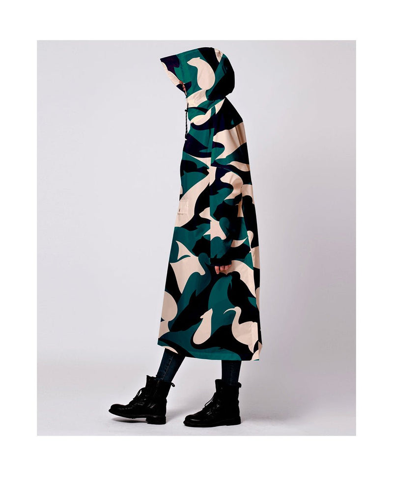 Rainkiss MALIKA FAVRE ANIMO PETROL - RAIN PONCHO (2)