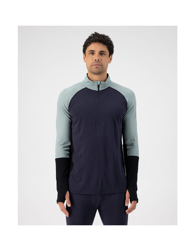Mons Royale MEN'S OLYMPUS MERINO BASE LAYER 1/2 ZIP LONG SLEEVE