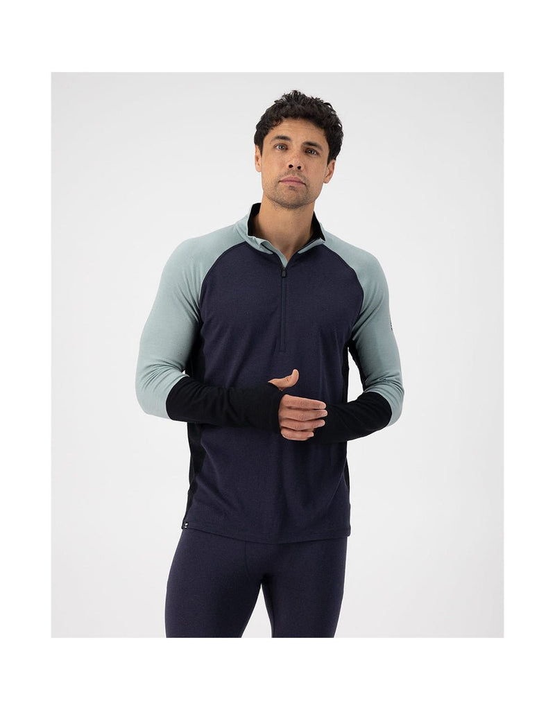 Mons Royale MEN'S OLYMPUS MERINO BASE LAYER 1/2 ZIP LONG SLEEVE (3)
