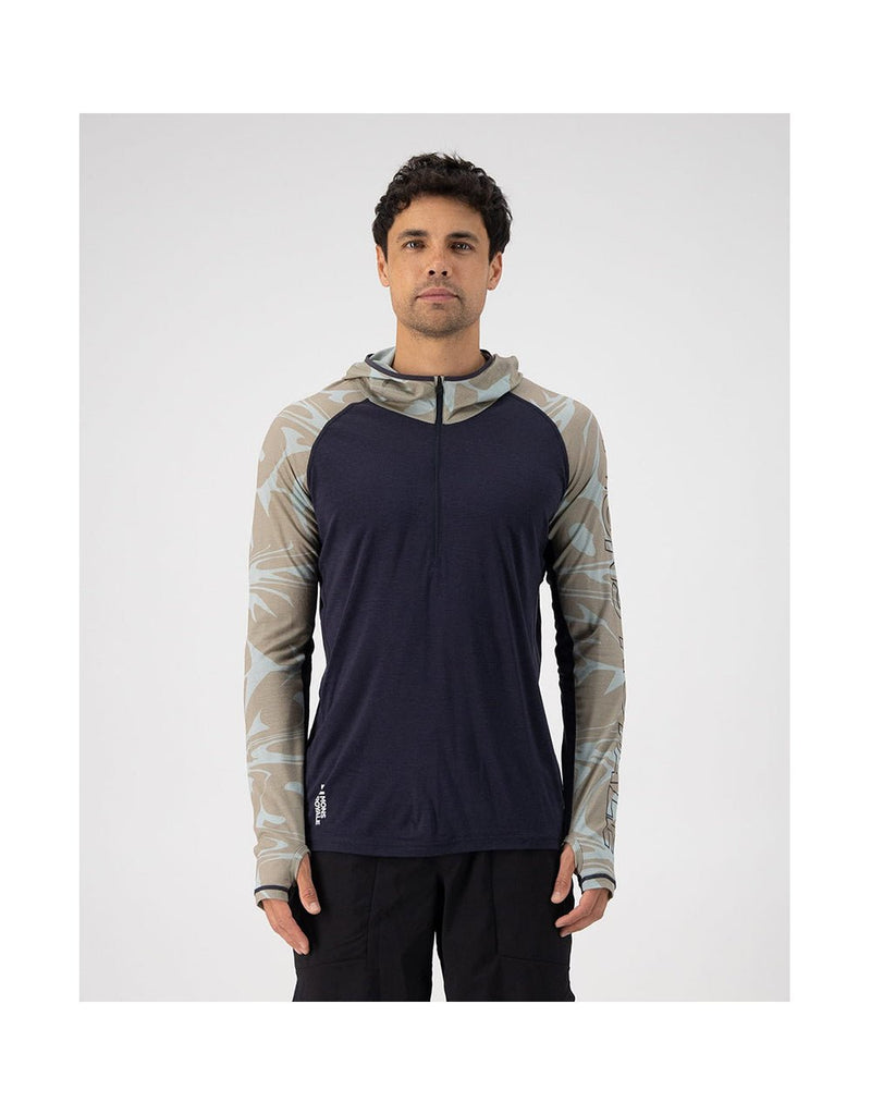 Mons Royale MEN'S TEMPLE MERINO LONG SLEEVE HOOD