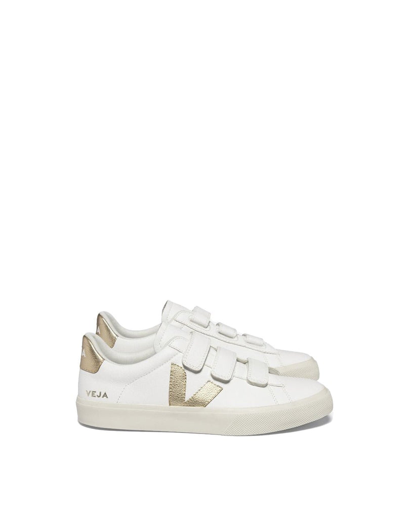 Veja RECIFE CHROMEFREE LEATHER WHITE PLATINE