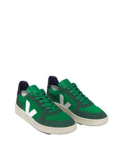 Veja V-10 SUEDE EMERAUDE PIERRE BLACK (2)