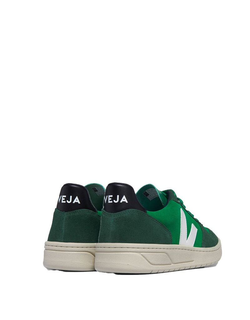 Veja V-10 SUEDE EMERAUDE PIERRE BLACK (3)