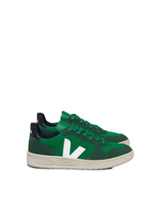 Veja V-10 SUEDE EMERAUDE PIERRE BLACK
