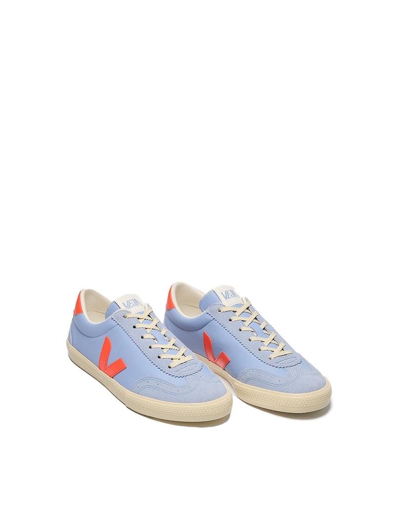 Veja VOLLEY LEATHER OLYMPE ORANGE FLUO CALCAIRE (2)