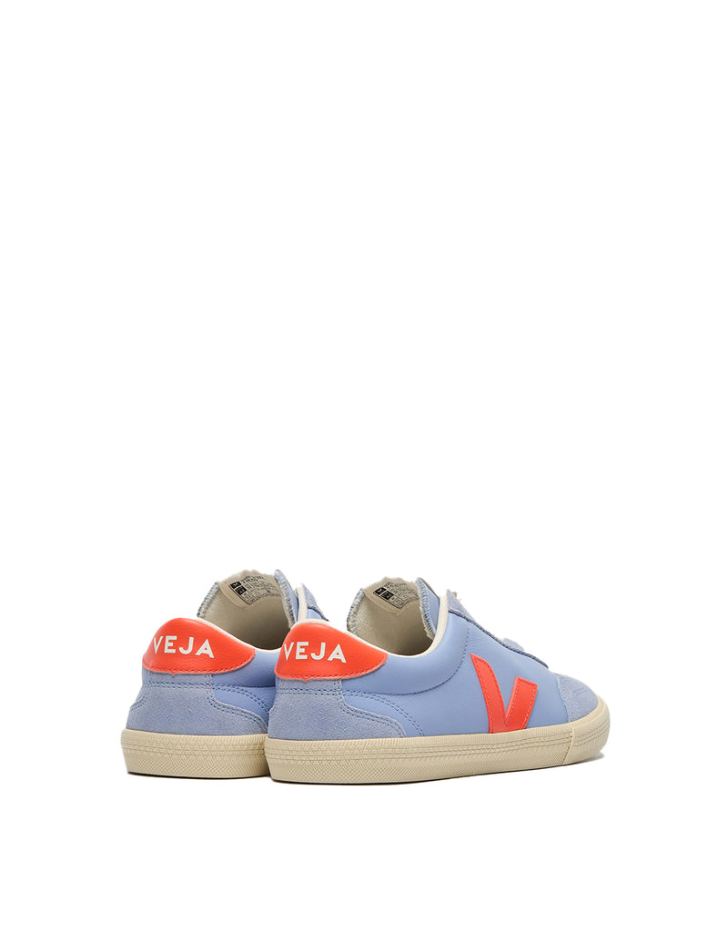 Veja VOLLEY LEATHER OLYMPE ORANGE FLUO CALCAIRE (3)